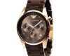 NEW 2 EMPORIO ARMANI BLACK BROWN WATCHES